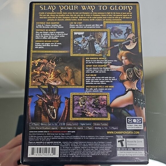 Champions Return to Arms (Sony PlayStation 2 PS2, 2005) CD And Case - Picture 9 of 11